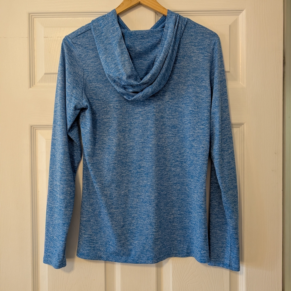 Nike Legend Dri-Fit Training Pullover Hoodie in Blue Heather Women's Size Small - Picture 2 of 5
